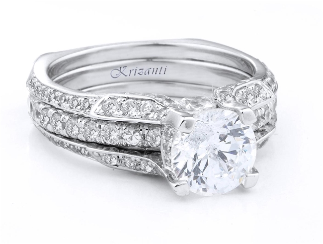 18KTW RING GUARD DIAMOND 0.75CT